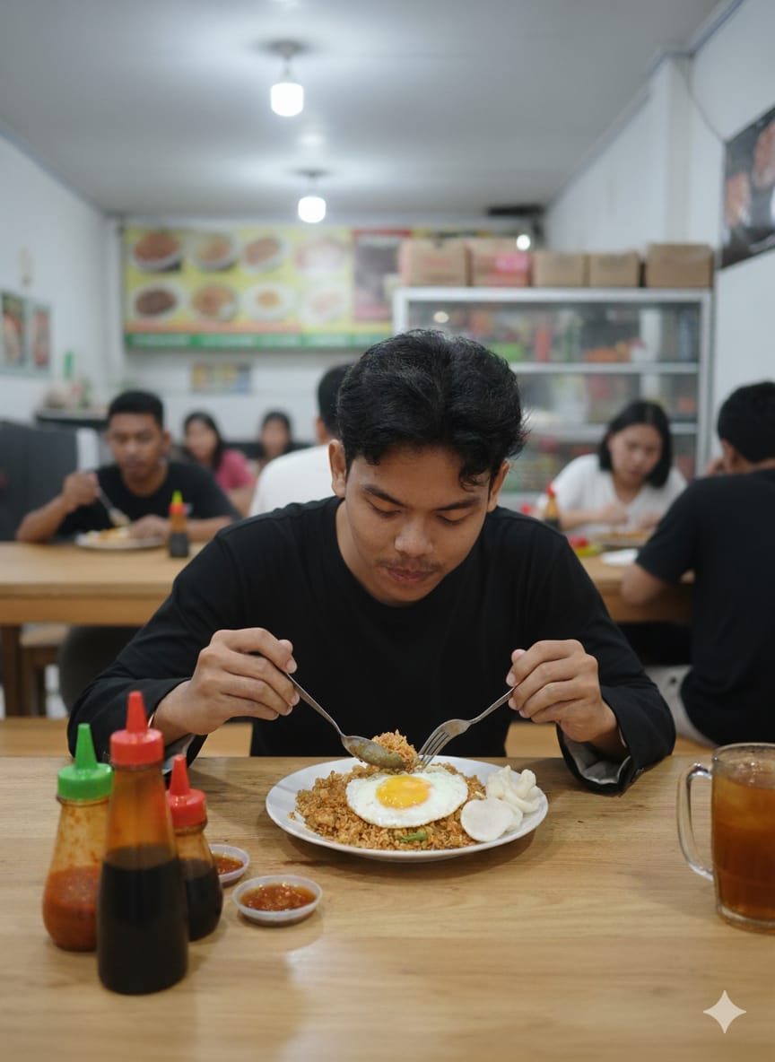 Erdin makan di sini
